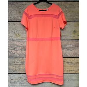 Boutique+ Women's Plus Size Vacation Coral Scuba Dress Size 2X New